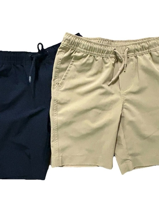 Nautica Other - Toddler Boy Nautica School Uniform Black Beige Shorts Elastic Waist Size 4T